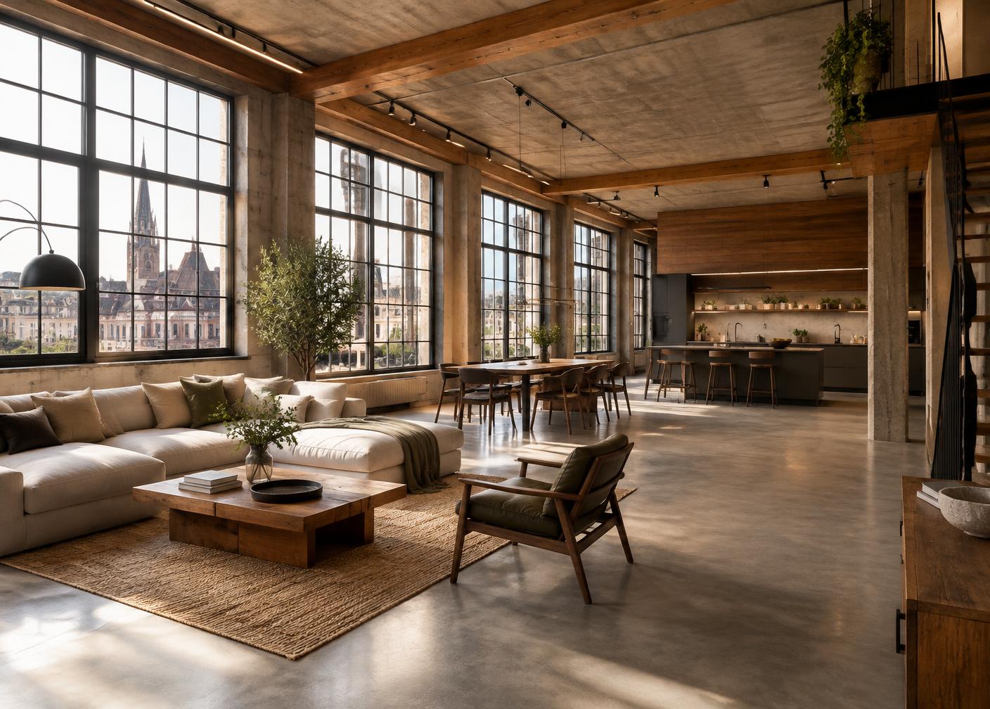 Loftfläche mit industriellem Charakter
